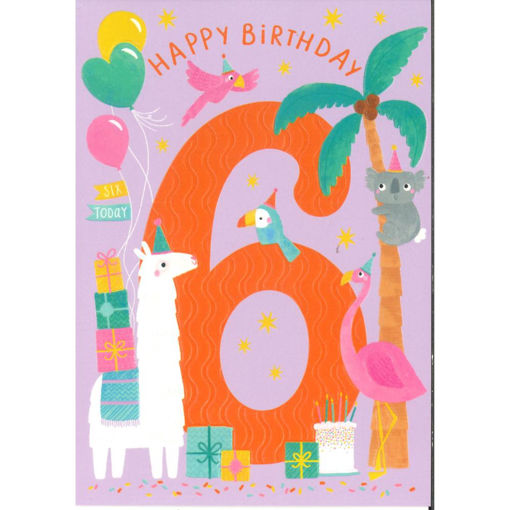 Picture of HAPPY BIRTHDAY 6 TODAY LLAMA